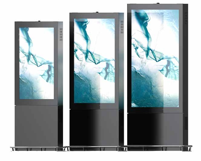 مانعة لتسرب الماء في الهواء الطلق 32 43 55 86 98 100 بوصة 4K LCD 3000 Nits IP65 Kiosk