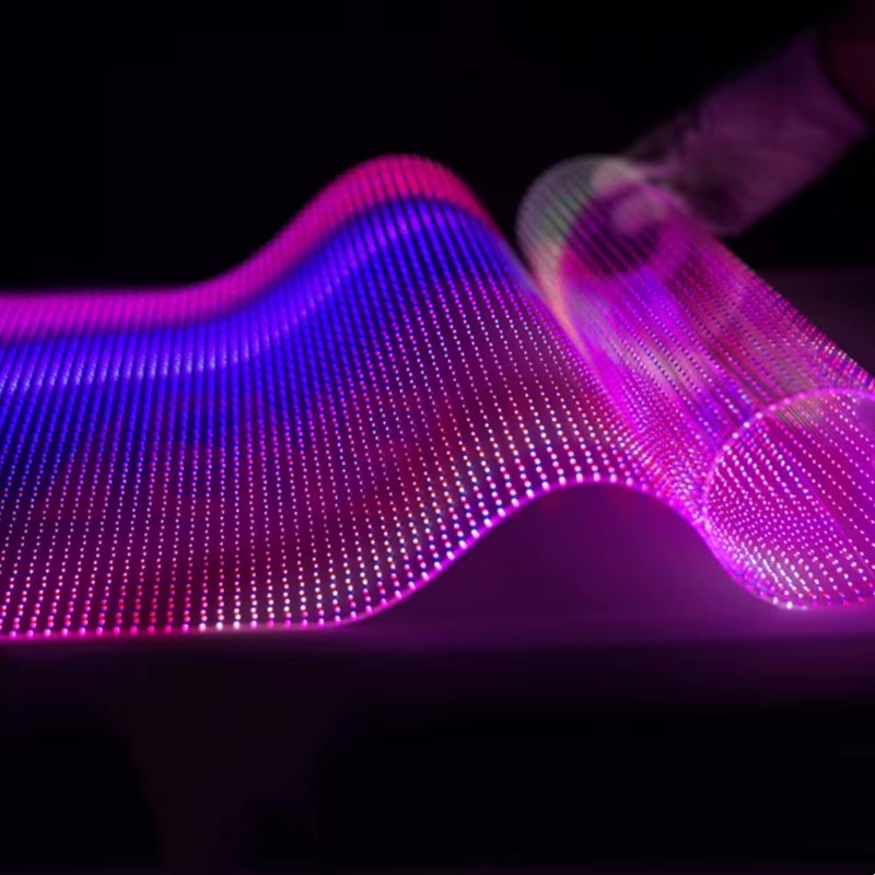 شاشة LED شفافة مرنة رقيقة مرنة